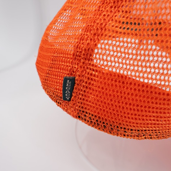Vintage Clemson Tigers Legacy Mesh Back Trucker Hat Orange Mens OSFM - Picture 6 of 7